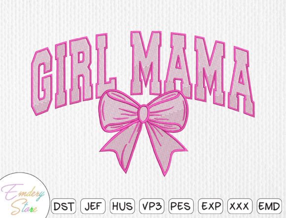Download Mother Day, Girl Mama Embroidery Design - Mama Collection