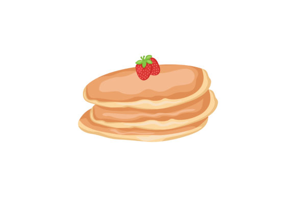 Download Original Pancake Strawberry Illustration - Illustration Collection