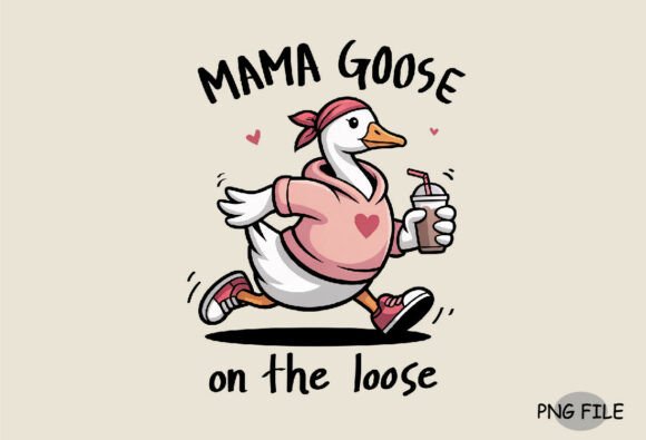 Download Coffee Mom Goose on the Loose Funny Mama - Mama Collection