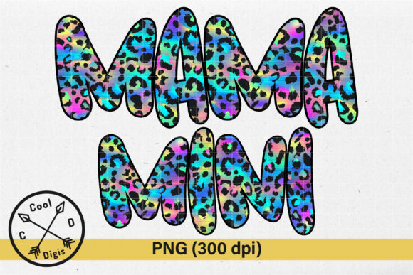 Download Mama and Mini Neon Leopard Mama Design - Mama Collection