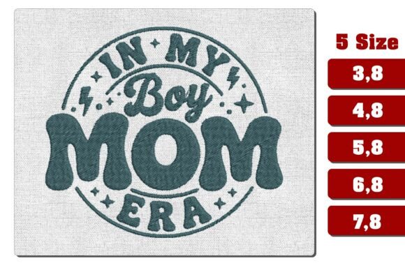Download Retro Wavy Mama Mini Heart Embroidery - Mama Collection
