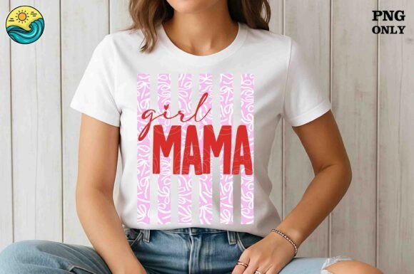 Download Girl Mama Pink Bow Pattern PNG - Mama Collection