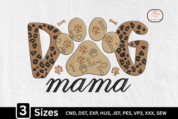 Download Leopard Dog Paw Print Mama, Dog Mom - Mama Collection