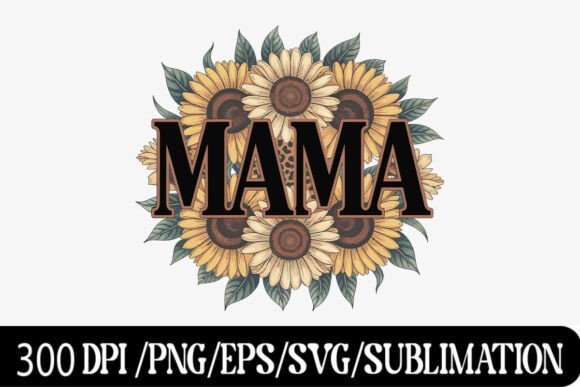 Download Elegant Sunflower Leopard MAMA Art - Mama Collection
