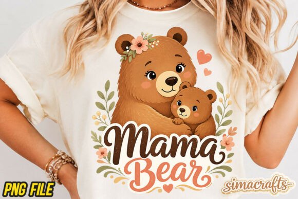 Download Mama Bear PNG, Cute Mom Shirt, Mom Tee - Mama Collection