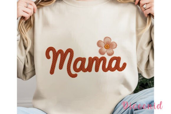 Download Mama Flower Embroidery PNG Clipart - Mama Collection