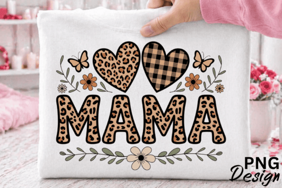 Download Mama Floral Heart PNG Design - Mama Collection