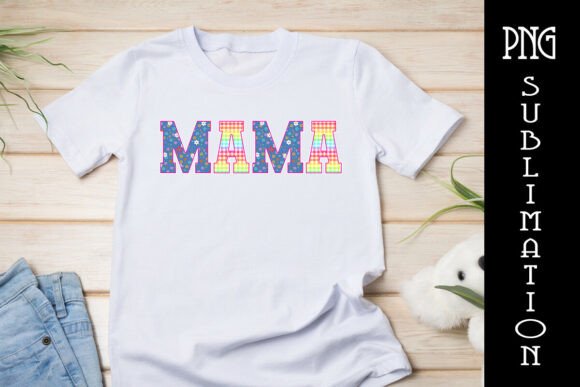 Download Retro Neon Mama Floral Checkered Png - Mama Collection