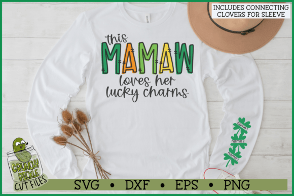 Download Mamaw Loves Her Lucky Charms Sleeve SVG - Mama Collection