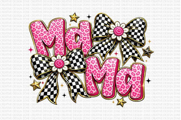 Download Pink Leopard Mama Bow PNG - Mama Collection