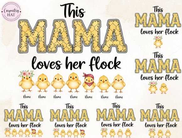 Download This Mama Loves Her Flock PNG - Mama Collection