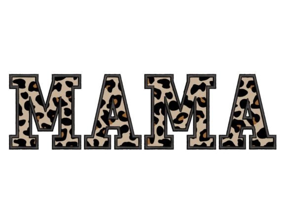 Download Leopard Mama Applique - Mama Collection