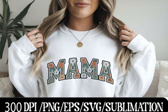 Download Stylish Floral MAMA Text Graphic Design - Mama Collection