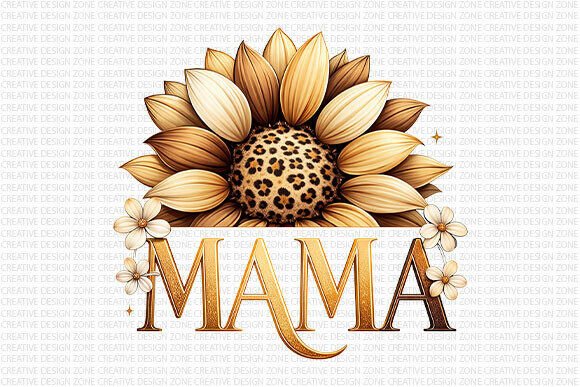 Download Sunflower Mama Leopard PNG - Mama Collection