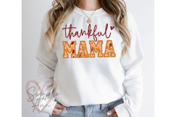 Download Thankful MAMA Applique Embroidery Design - Mama Collection