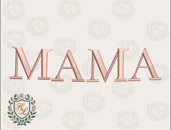 Download Girly Mama Embroidery Files - Mama Collection