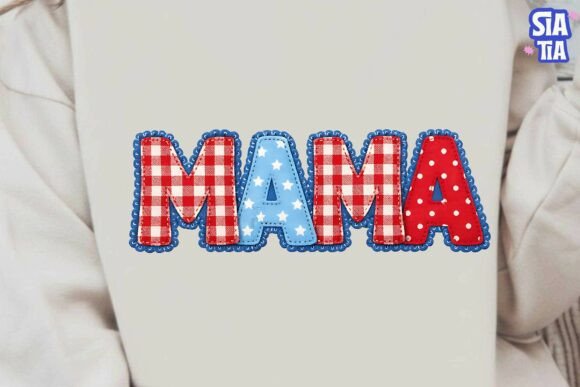 Download Patriotic Mama Applique PNG Clipart - Mama Collection