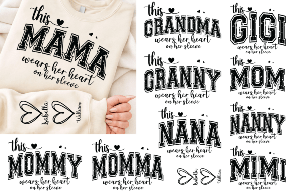 Download This Mama/Grandma/Nana Custom SVG Bundle - Mama Collection
