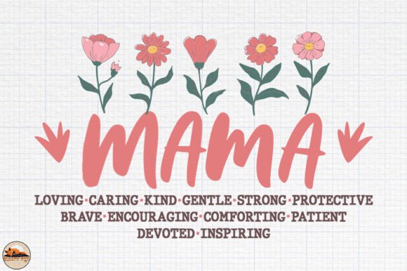 Download Mama Flower SVG, Mother’s Day PNG - Mama Collection
